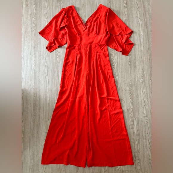 Petal & pup cape ruffle sleeve wide leg jumpsuit nwot - Picture 8 of 8